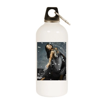 Jennifer Lopez White Water Bottle With Carabiner