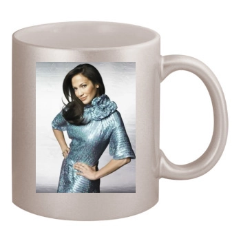 Jennifer Lopez 11oz Metallic Silver Mug