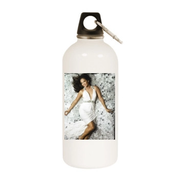 Jennifer Lopez White Water Bottle With Carabiner