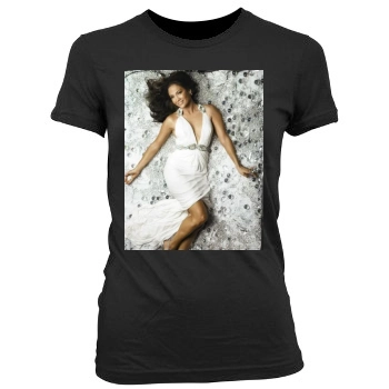 Jennifer Lopez Women's Junior Cut Crewneck T-Shirt