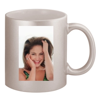 Jennifer Lopez 11oz Metallic Silver Mug