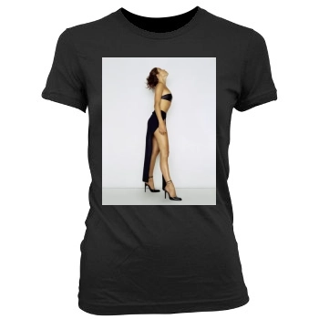 Jennifer Lopez Women's Junior Cut Crewneck T-Shirt