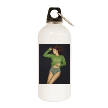 Jennifer Lopez White Water Bottle With Carabiner