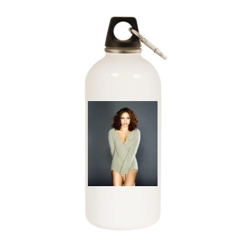 Jennifer Lopez White Water Bottle With Carabiner