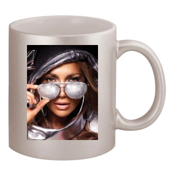 Jennifer Lopez 11oz Metallic Silver Mug