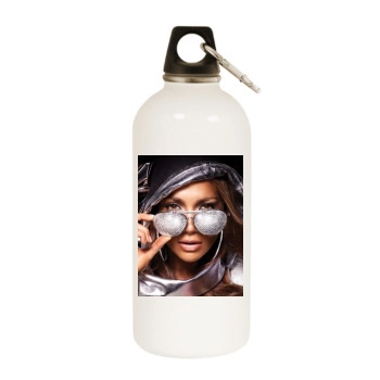 Jennifer Lopez White Water Bottle With Carabiner