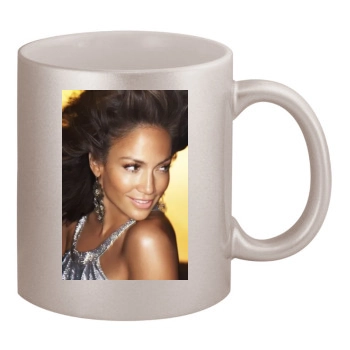 Jennifer Lopez 11oz Metallic Silver Mug