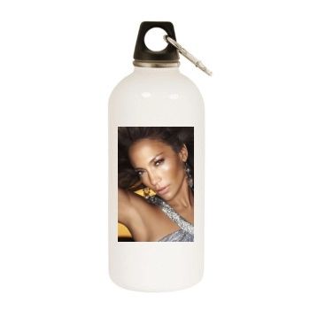 Jennifer Lopez White Water Bottle With Carabiner