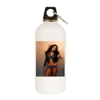 Jennifer Lopez White Water Bottle With Carabiner