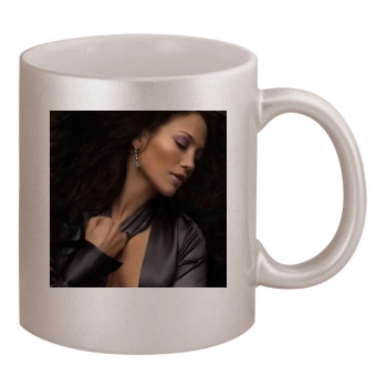 Jennifer Lopez 11oz Metallic Silver Mug