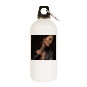 Jennifer Lopez White Water Bottle With Carabiner