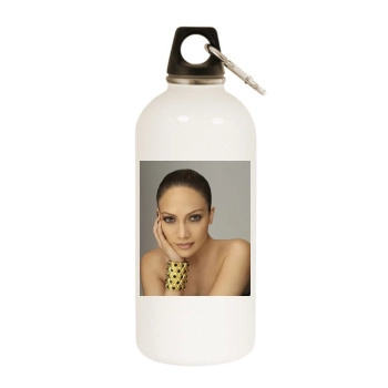 Jennifer Lopez White Water Bottle With Carabiner