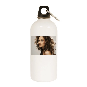 Jennifer Lopez White Water Bottle With Carabiner