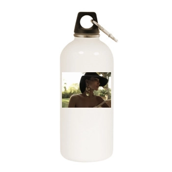 Jennifer Lopez White Water Bottle With Carabiner