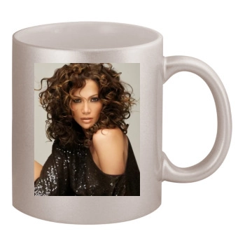 Jennifer Lopez 11oz Metallic Silver Mug