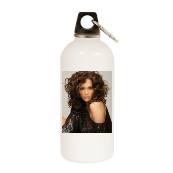 Jennifer Lopez White Water Bottle With Carabiner