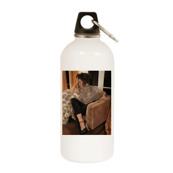 Jennifer Lopez White Water Bottle With Carabiner