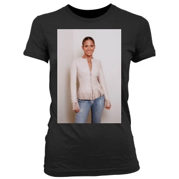 Jennifer Lopez Women's Junior Cut Crewneck T-Shirt