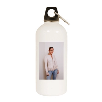 Jennifer Lopez White Water Bottle With Carabiner