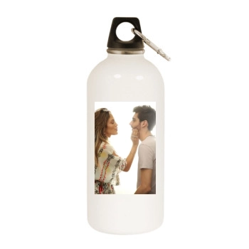 Jennifer Lopez White Water Bottle With Carabiner