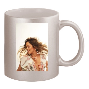 Jennifer Lopez 11oz Metallic Silver Mug