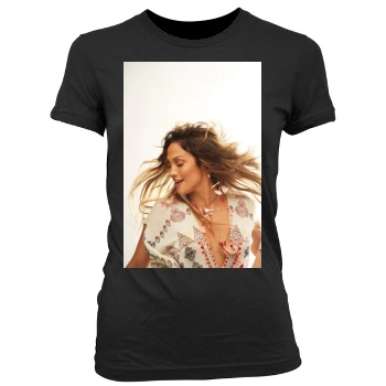 Jennifer Lopez Women's Junior Cut Crewneck T-Shirt