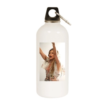 Jennifer Lopez White Water Bottle With Carabiner