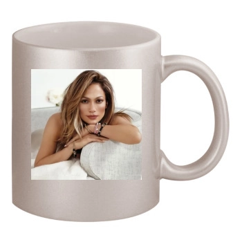 Jennifer Lopez 11oz Metallic Silver Mug