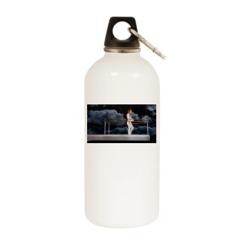 Jennifer Lopez White Water Bottle With Carabiner