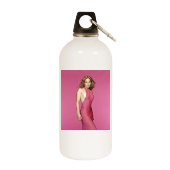 Jennifer Lopez White Water Bottle With Carabiner