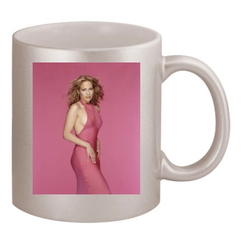 Jennifer Lopez 11oz Metallic Silver Mug