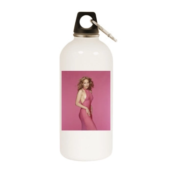 Jennifer Lopez White Water Bottle With Carabiner