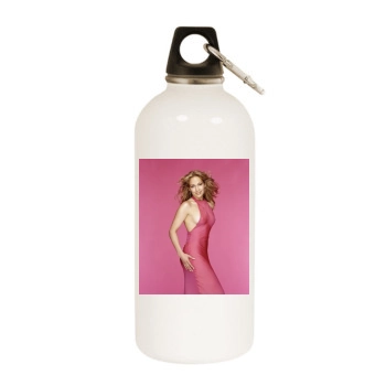 Jennifer Lopez White Water Bottle With Carabiner