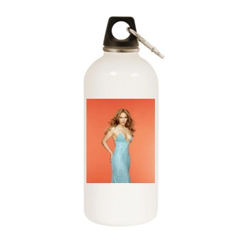 Jennifer Lopez White Water Bottle With Carabiner