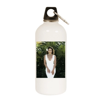 Jennifer Lopez White Water Bottle With Carabiner