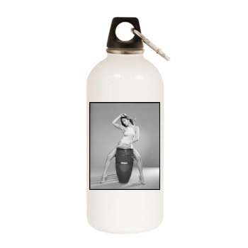 Jennifer Lopez White Water Bottle With Carabiner