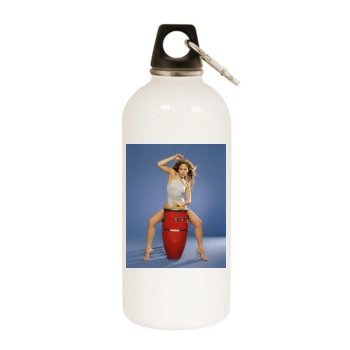 Jennifer Lopez White Water Bottle With Carabiner