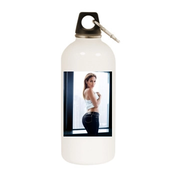 Jennifer Lopez White Water Bottle With Carabiner