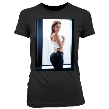 Jennifer Lopez Women's Junior Cut Crewneck T-Shirt