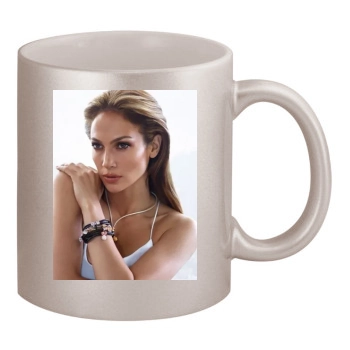 Jennifer Lopez 11oz Metallic Silver Mug