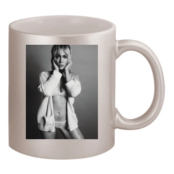 Jennifer Lopez 11oz Metallic Silver Mug