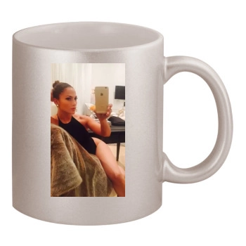 Jennifer Lopez 11oz Metallic Silver Mug