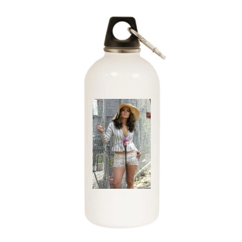 Jennifer Lopez White Water Bottle With Carabiner