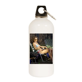 Jennifer Lopez White Water Bottle With Carabiner