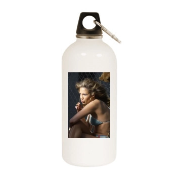 Jennifer Lopez White Water Bottle With Carabiner