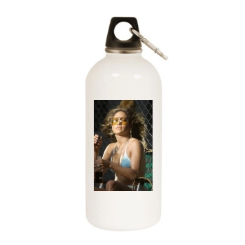 Jennifer Lopez White Water Bottle With Carabiner