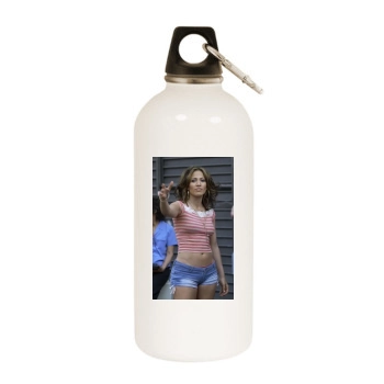 Jennifer Lopez White Water Bottle With Carabiner