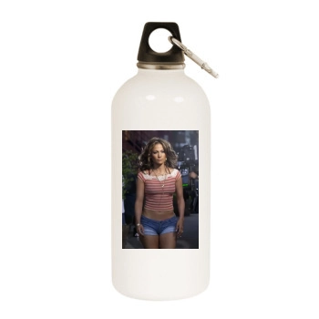 Jennifer Lopez White Water Bottle With Carabiner