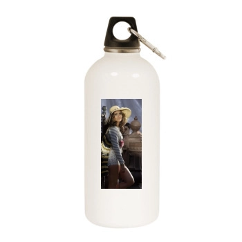 Jennifer Lopez White Water Bottle With Carabiner