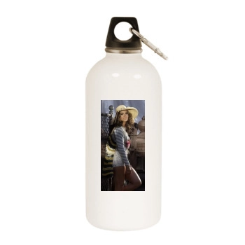 Jennifer Lopez White Water Bottle With Carabiner